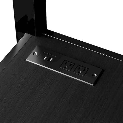 Lit mezzanine double avec bureau, armoire, LED, USB