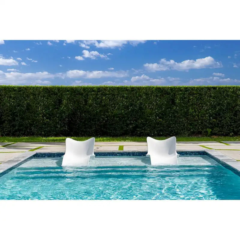 Panama Jack Lot de 2 chaises longues de piscine Wave