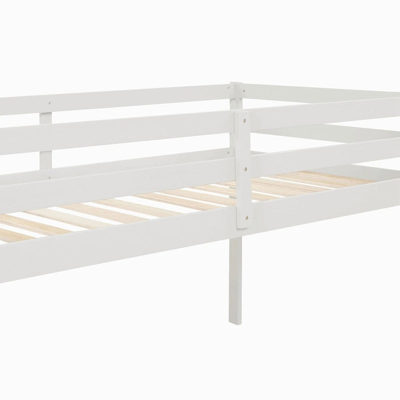 Lit mezzanine pour lits jumeaux avec escalier et rangement