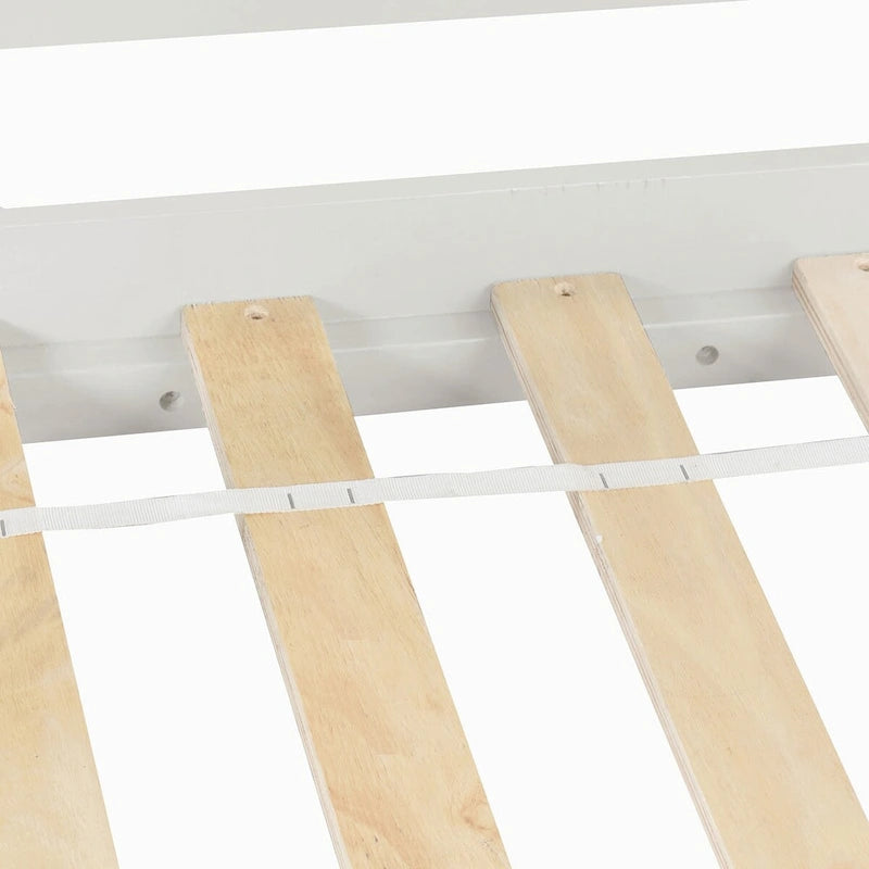 Lit mezzanine pour lits jumeaux avec escalier et rangement