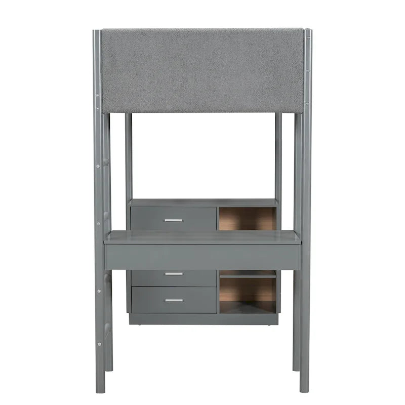 Lit mezzanine en molleton Teddy simple